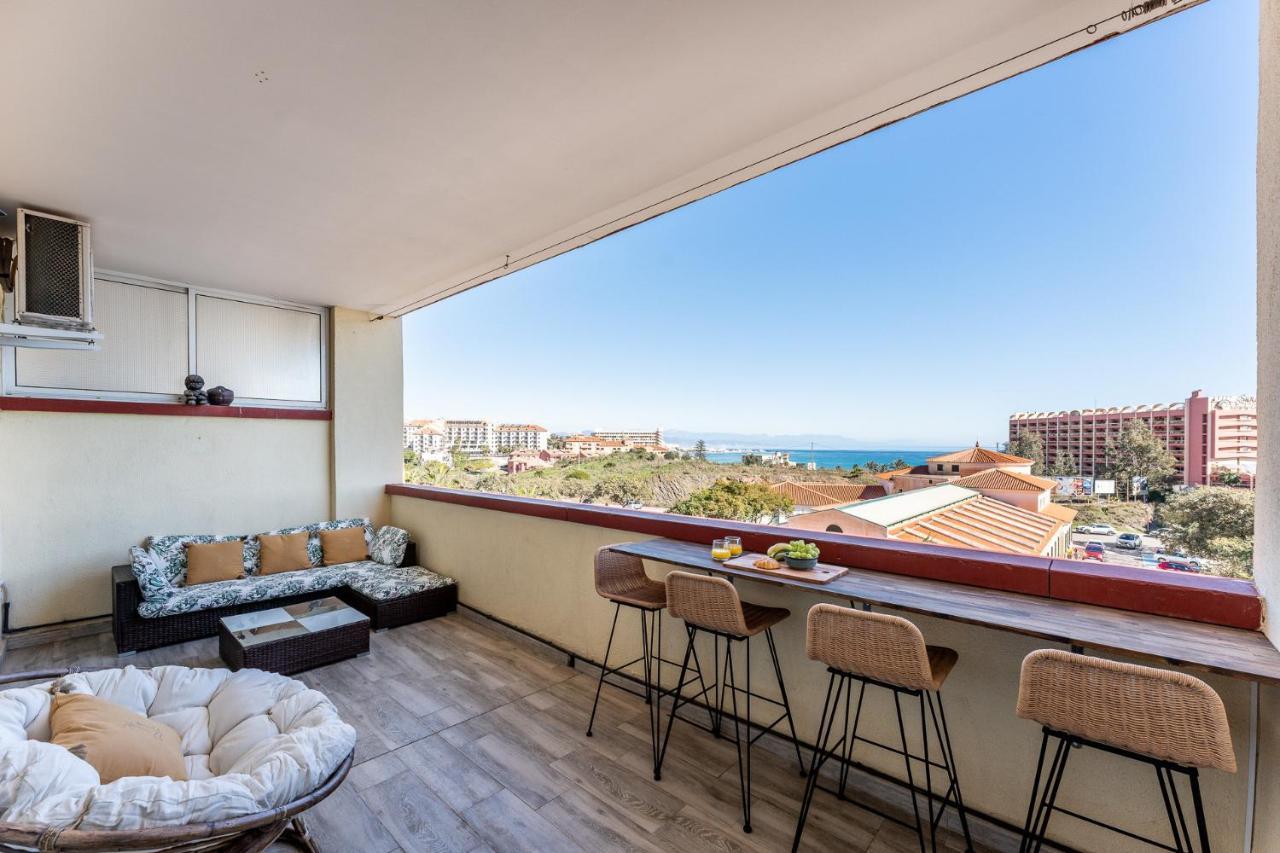 Benalmadena Beachfront Retreat Big Balcony And City Sea Views Apartamento Exterior foto
